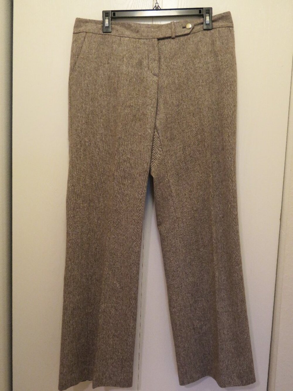 Women’s Brown Tweed Calvin Klein pants – Size 12